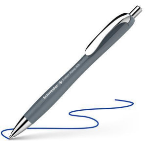 Kuličkové pero "Slider Rave XB", šedá, 0,7 mm, stiskací mechanismus, SCHNEIDER 132551