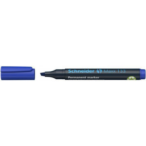 Permanentní popisovač "Maxx 133", modrá, 1-4mm, klínový hrot, SCHNEIDER