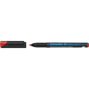 Permanentní popisovač "Maxx 222 F", červená, 0,7mm, OHP, SCHNEIDER