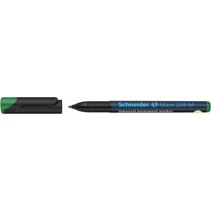 Permanentní popisovač "Maxx 224 M", zelená, 1mm, OHP, SCHNEIDER