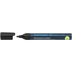 Permanentní popisovač "Maxx 230", kovové tělo, černá, 1-3mm, SCHNEIDER