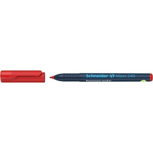 Permanentní popisovač "Maxx 240", červená, 1-2mm, kuželový hrot, SCHNEIDER