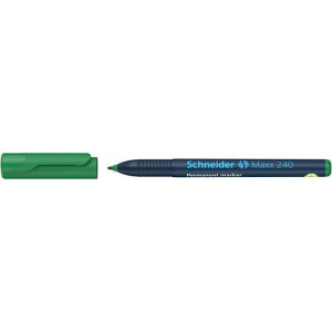 Permanentní popisovač "Maxx 240", zelená, 1-2mm, kuželový hrot, SCHNEIDER