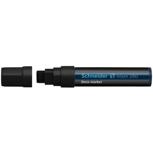 Křídový popisovač "Maxx 260", černá, 2-15mm, tekutý, SCHNEIDER