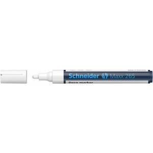 Křídový popisovač "Maxx 265", bílá, 2-3mm, tekutý, SCHNEIDER