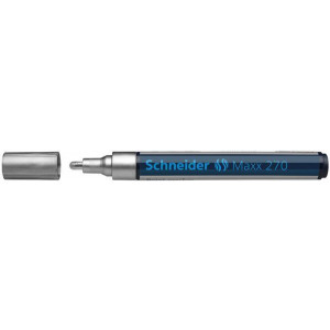 Permanentní lakový popisovač "Maxx 270", stříbrná, 1-3mm, SCHNEIDER