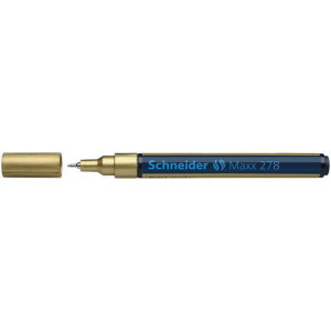 Permanentní lakový popisovač "Maxx 278", zlatá, 0,8mm, SCHNEIDER