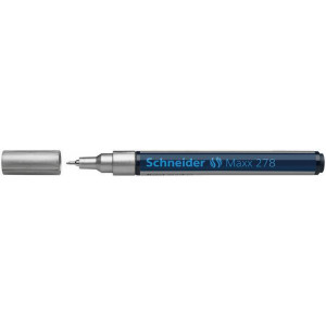 Permanentní lakový popisovač "Maxx 278", stříbrná, 0,8mm, SCHNEIDER
