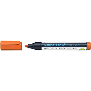 Popisovač na bílou tabuli a flipchart "Maxx 290", oranžová, 1-3 mm, kuželový hrot, SCHNEIDER 129106