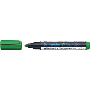 Popisovač na bílou tabuli a flipchart "Maxx 290", zelená, 1-3 mm, kuželový hrot, SCHNEIDER 129004