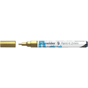 120153 Akrylový popisovač "Paint-It 310", zlatá, 2 mm, SCHNEIDER
