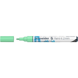 120124 Akrylový popisovač "Paint-It 310", pastelová zelená, 2 mm, SCHNEIDER