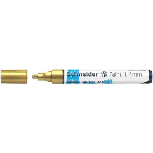 120253 Akrylový popisovač "Paint-It 320", zlatá, 4 mm, SCHNEIDER