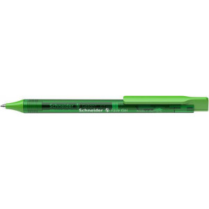Gelové pero "Fve Gel", zelené, 0,4 mm, stlačovací mechanismus, SCHNEIDER 101104
