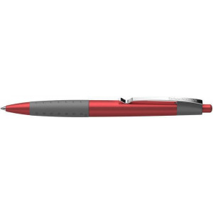 Kuličkové pero "Loox", červená, 0,5mm, stiskací mechanismus, SCHNEIDER