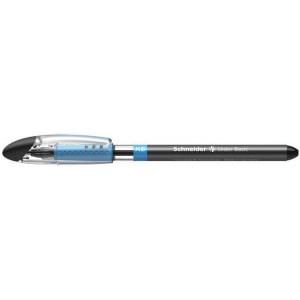 Kuličkové pero "Slider Basic XB", černá, 0,7 mm, s uzávěrem, SCHNEIDER 151201