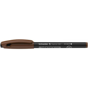 Liner  "Topliner 967", hnědá, 0,4mm, SCHNEIDER