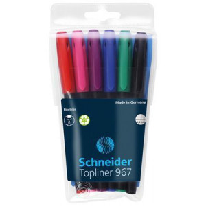 Liner  "Topliner 967", 6 barev, 0,4mm, SCHNEIDER