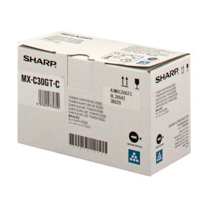 Sharp originální toner MX-C30GTC, cyan, 6000str.