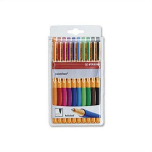 Roller "PointVisco", sada, mix barev,  0,5mm, STABILO