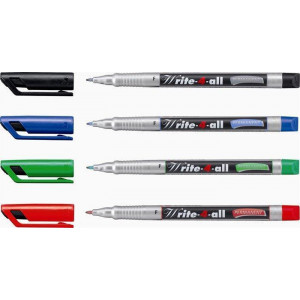 Permanentní popisovač "Write-4-all", černá, F, STABILO