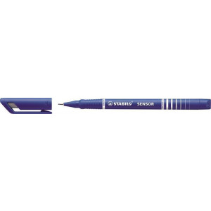 Liner "Sensor", 0,3 mm, modrá, STABILO