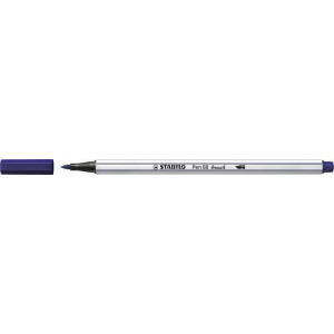 Štětcový fix "Pen 68 brush", tmavě modrá, STABILO