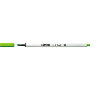 Štětcový fix "Pen 68 brush", zelená, STABILO