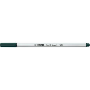 Štětcový fix "Pen 68 brush", zemní zelená, STABILO 568/63
