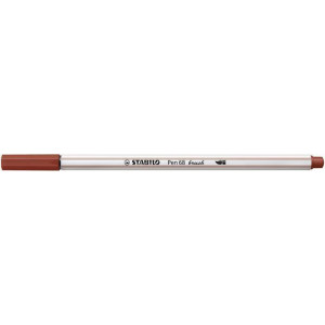 Štětcový fix "Pen 68 brush", červeně hnědá, STABILO 568/75