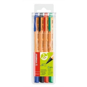Fix "GREENpoint", 4 barvy, 0,8mm, STABILO
