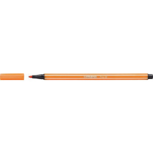 Fix, 1 mm, STABILO "Pen 68", oranžovočervená