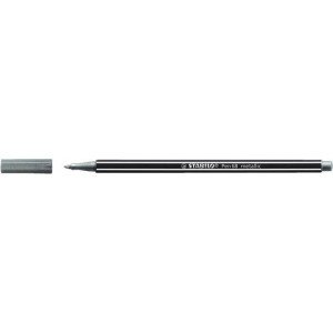 Fix "Pen 68 metallic", stříbrná, 1 mm, STABILO