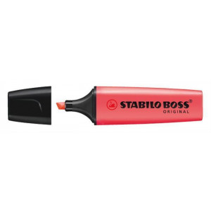Zvýrazňovač "BOSS original", červená, 2-5mm, STABILO