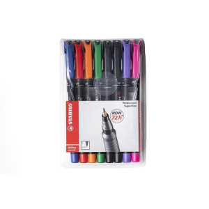 Permanentní popisovač "OHPen S", mix barev, 0,4mm, 8ks/bal., STABILO