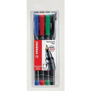 Permanentní popisovač "OHPen F", mix barev, 0,7mm, ks/bal., STABILO