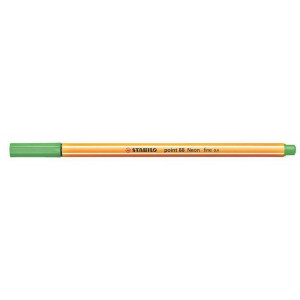 Liner  "Point 88", neonově zelená, 0,4mm, STABILO