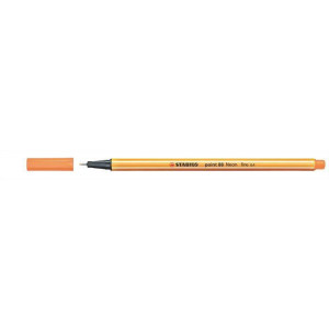 Liner  "Point 88", neonově oranžová, 0,4mm, STABILO