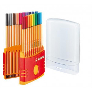 Liner  "Point 88 ColorParade", 20 barev, 0,4mm, STABILO