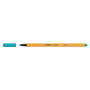 Liner  "Point 88", tyrkysová, 0,4mm, STABILO