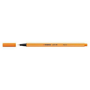 Liner  "Point 88", oranžová, 0,4mm, STABILO