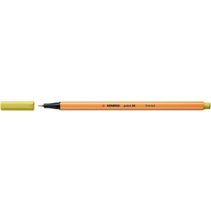 Liner "Point 88", hořčičná, 0,4 mm, STABILO 88/67