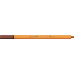 Liner "Point 88", hnědá (sienna), 0,4 mm, STABILO