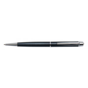 Kuličkové pero "Lille Pen", černá, bílý krystal SWAROVSKI®, 13 cm, ART CRYSTELLA® 1805XGL001