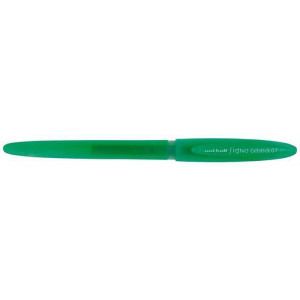 Gelové pero "UM-170", zelená, 0,7mm, s uzávěrem, jednorázové, UNI