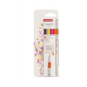 Fineliner "Emott Passion", 5 různých barev, 0,4 mm, UNI 302422264