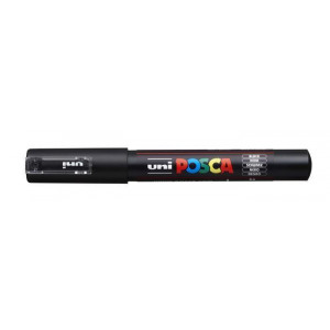 Akrylový popisovač "Posca PC-1M", černá, 0,7 - 1,0 mm, UNI