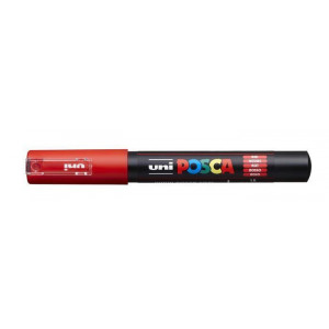 Akrylový popisovač "Posca PC-1M", červená, 0,7 - 1,0 mm, UNI