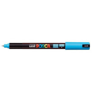 Akrylový popisovač "Posca PC-1MR", světle modrá, 0,7 mm, UNI 2UPC1MRVK
