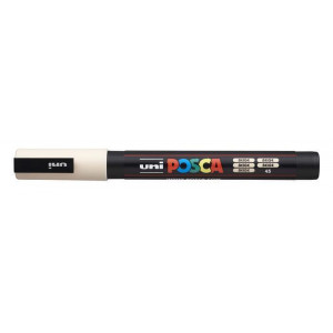 Akrylový popisovač "Posca PC-3M", béžová, 0,9-1,3 mm, UNI